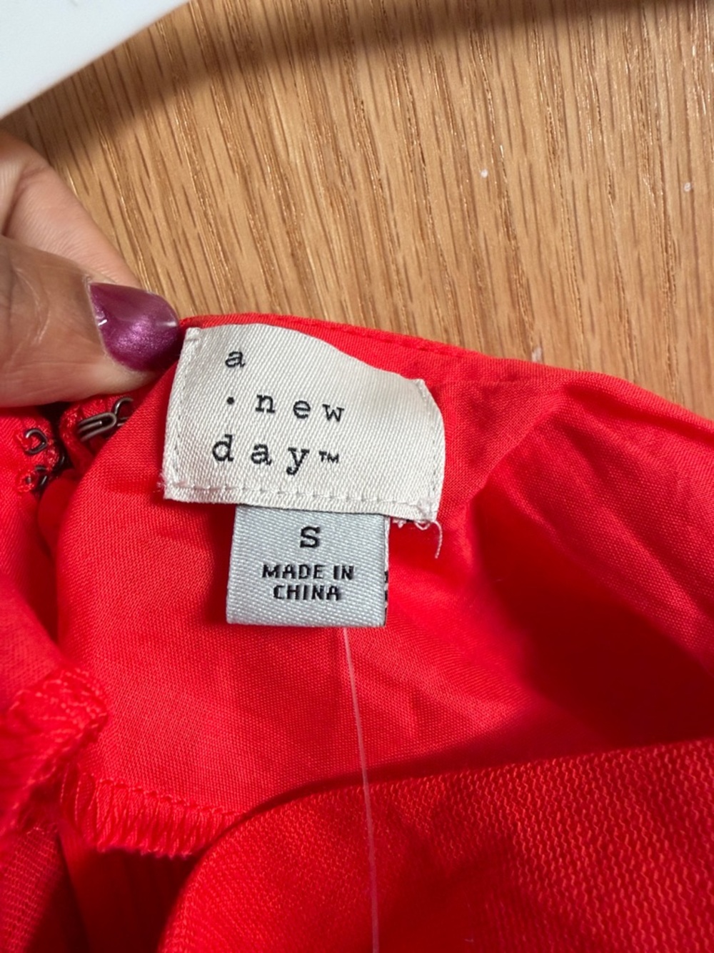 a new day Red Cropped Jumpsuit with Spaghetti Straps - Picture 3 of 3
